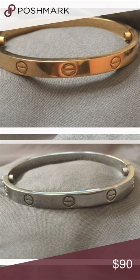 bangle cartier love with stones replica|cartier screw bracelet price.